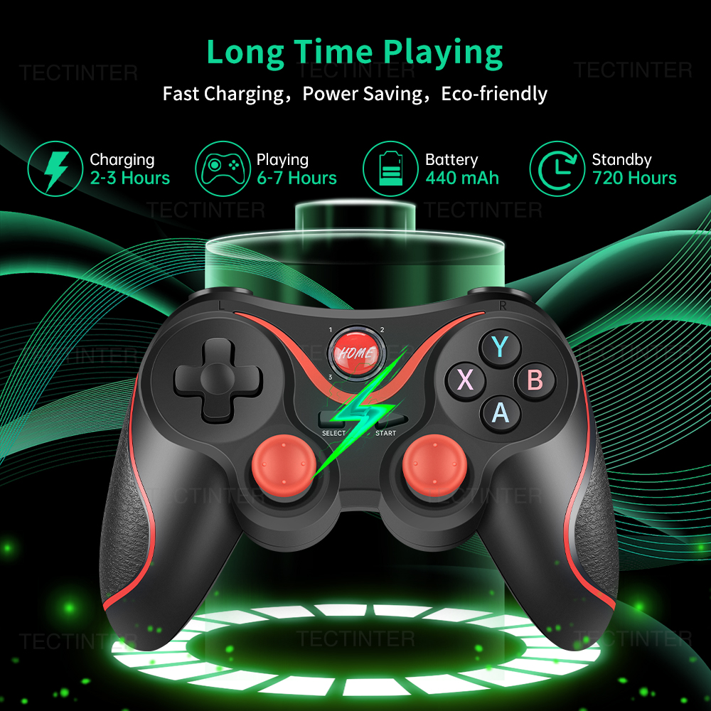 Terios Wireless Joystick Support Bluetooth 3.0 Gamepad Game Controller Gaming Control for Tablet PC Android Smart mobile phone. 