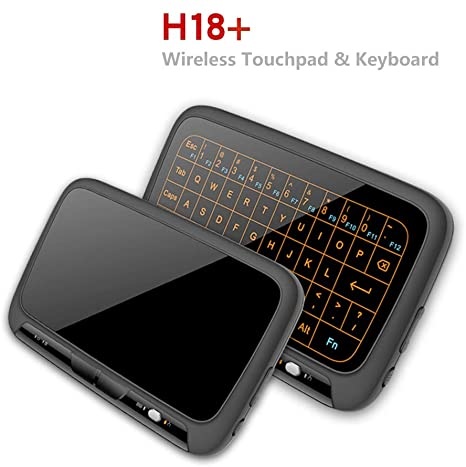H18 Wireless Keyboard Touchpad Backlit Rechargeable