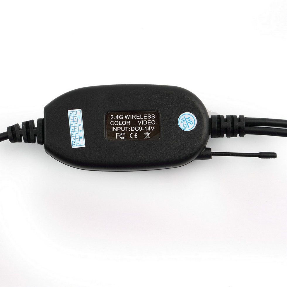 2018 New 2.4 Ghz Wireless Video Tran_s_mitter Receiver Kit For Car Monitor To Connect The Car Rear View Camera Reverse Backup. 