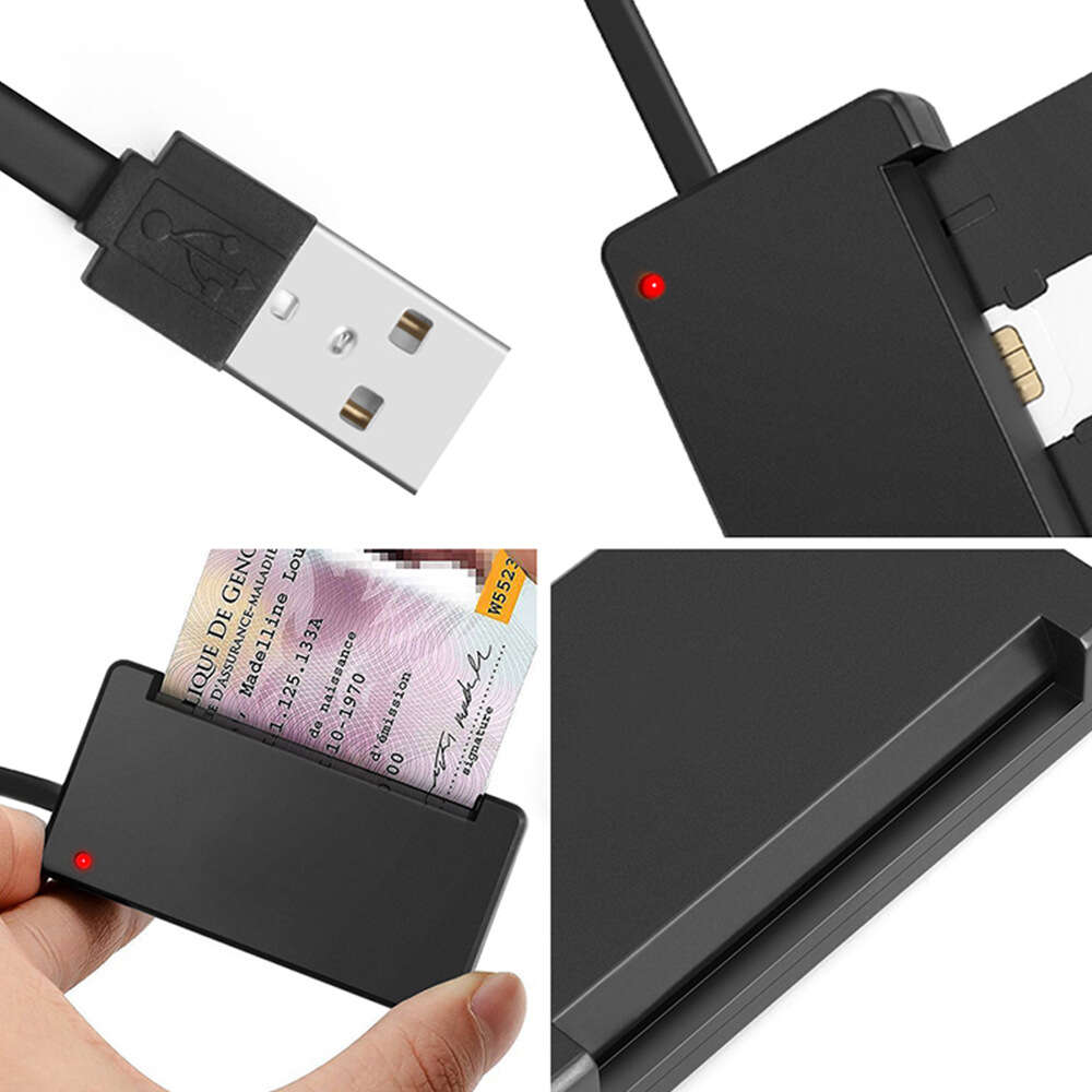 USB multifunctional universal smart reader, SIM phone ID, ID card, bank card suitable for tax filing CAC. 