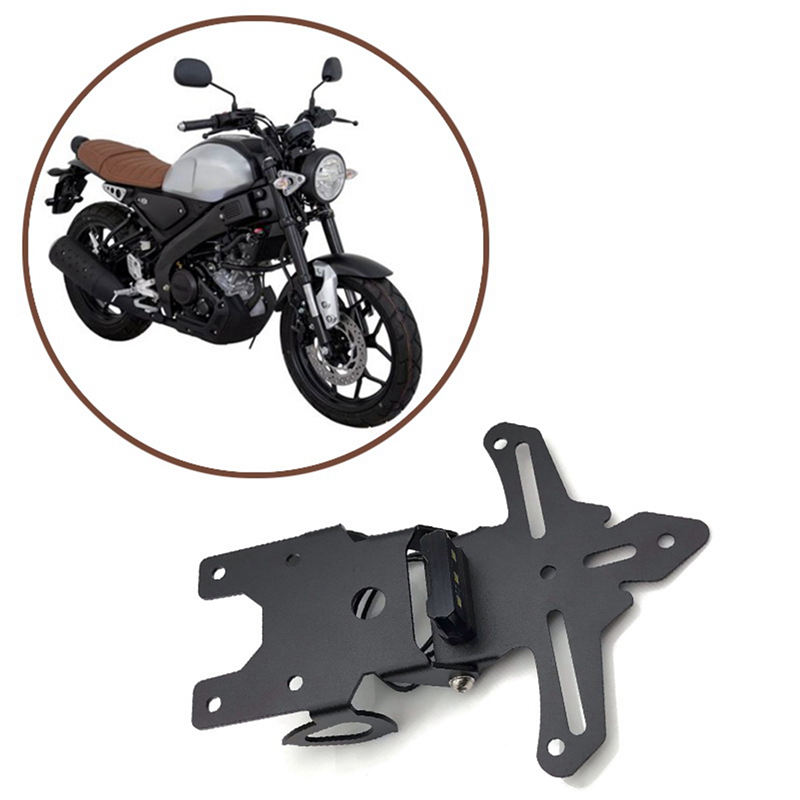 2X Motorcycle License Plate Holder Bracket Eliminator with LED Light for XSR155 XSR 155 2019 2020 2021. 