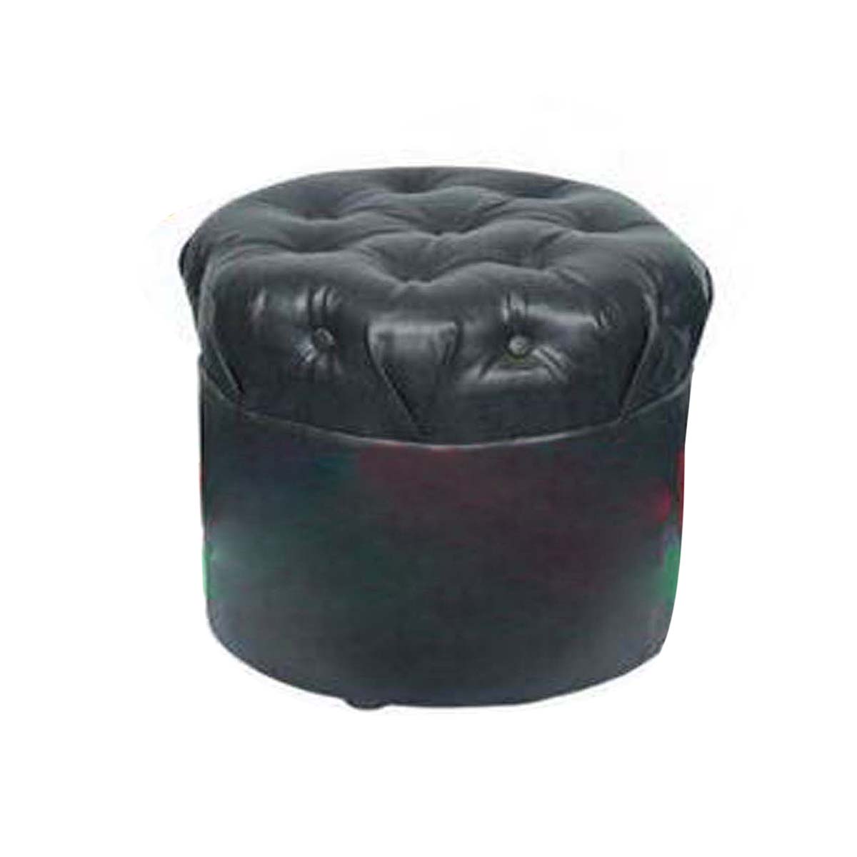 Dressing Table Stool round design black color by furnizone home decor