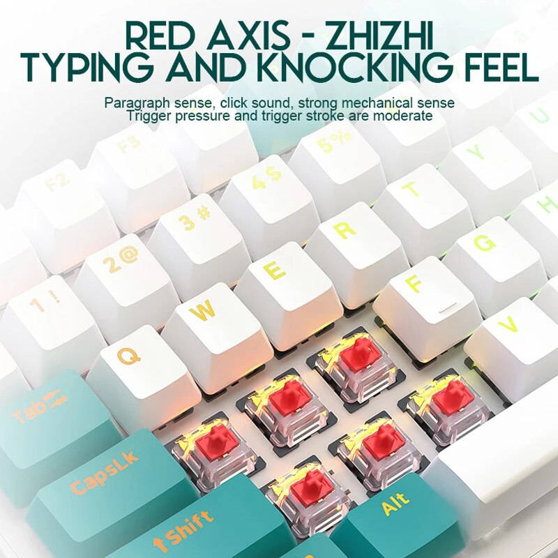 Xiaomi Mechanical Keyboard 100 Key Anti-ghosting LED Backlit Red/Blue Axis Wired Gaming Keyboard For Laptop PC Gamer Computer. 