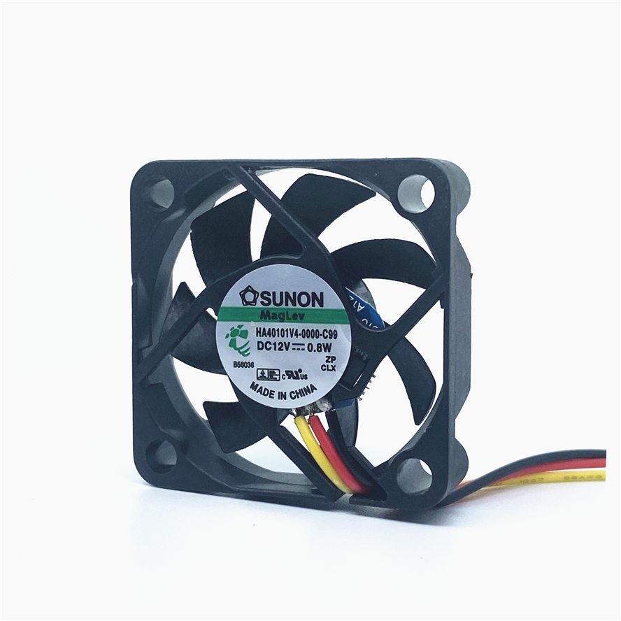 SUNON Maglev 4010 40mm 40x40x10mm Cooling Fan 4CM HA40101V4-0000-c99 DC12V 0.8W For 3D Printer North Bridge Chip Fan 3pin. 