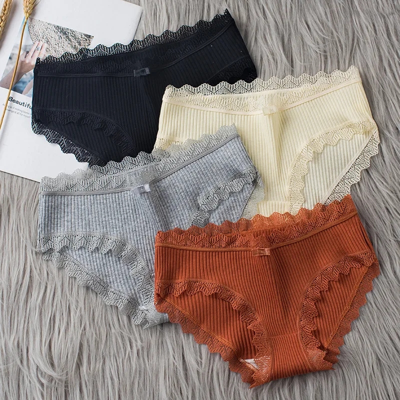 Japanese Cotton Lace  Underwear – Breathable, Soft, and Elegant | Available in Multiple Colors and Sizes M-XL. 