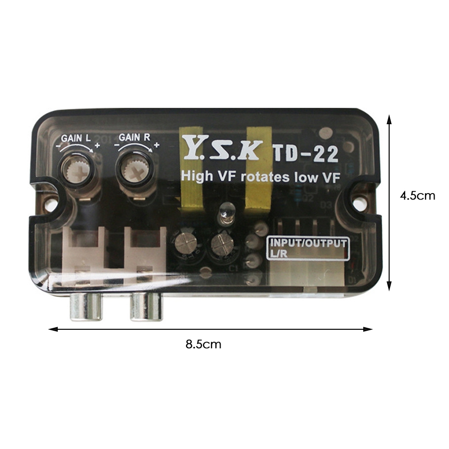 RCA Car Subwoofer High Frequency to Low Frequency Converter. 