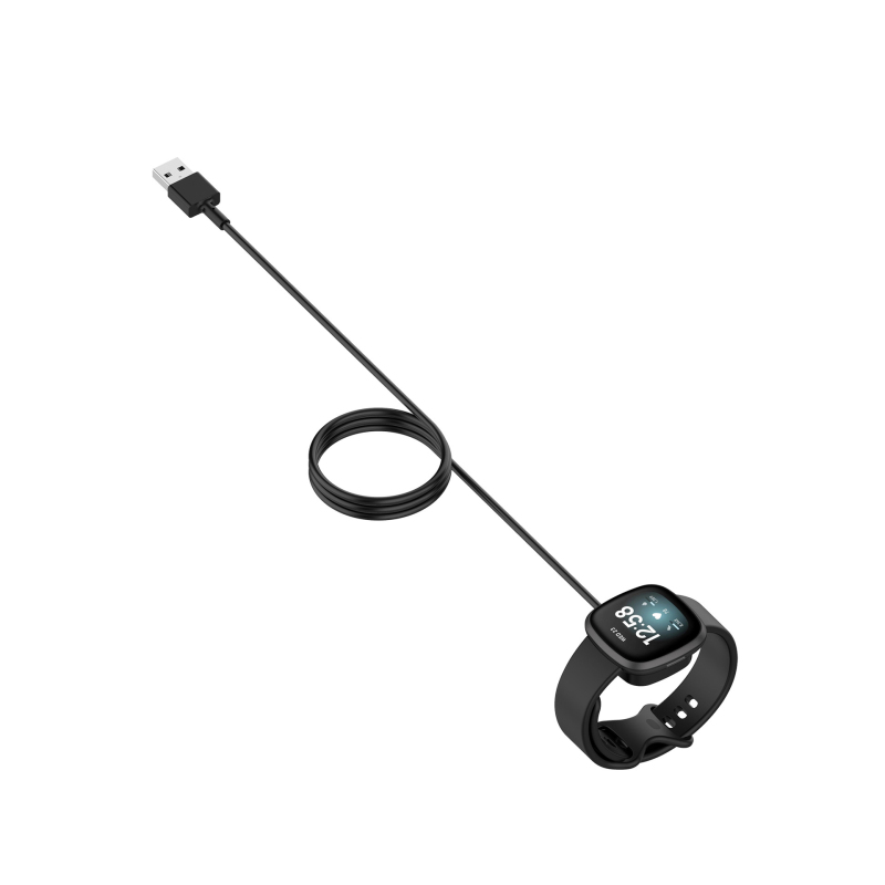 Charging Dock For Fitbit Versa 3/sense Smart Watch Charger Cable USB Charging Data Cradle For Fitbit Sense Charger Stand. 