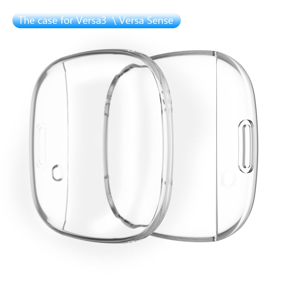【Golven Toy】 2023 BEHUA Soft Tpu Case for Fitbit versa 3 / Sense Waterproof Watch cases Cover Screen Protector Full Waterproof Protective Shell. 