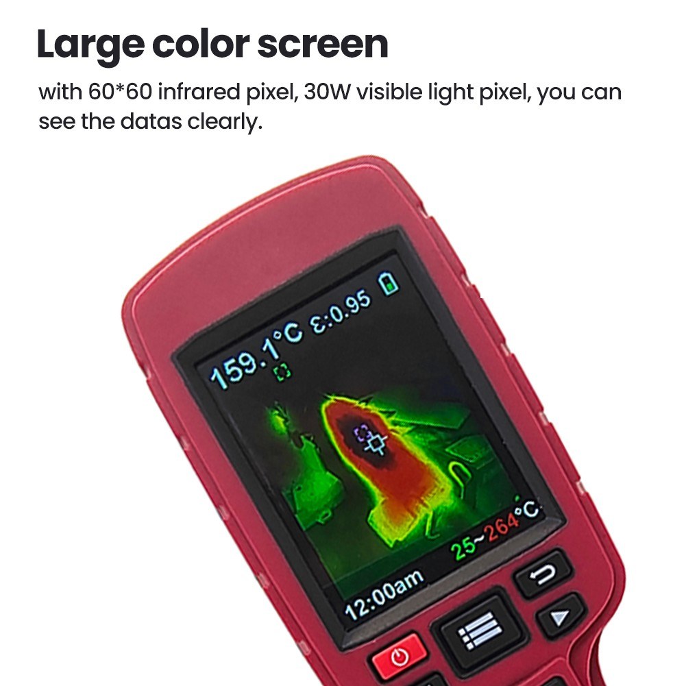 60x60 pixel infrared thermal image thermometer - multicolor. 