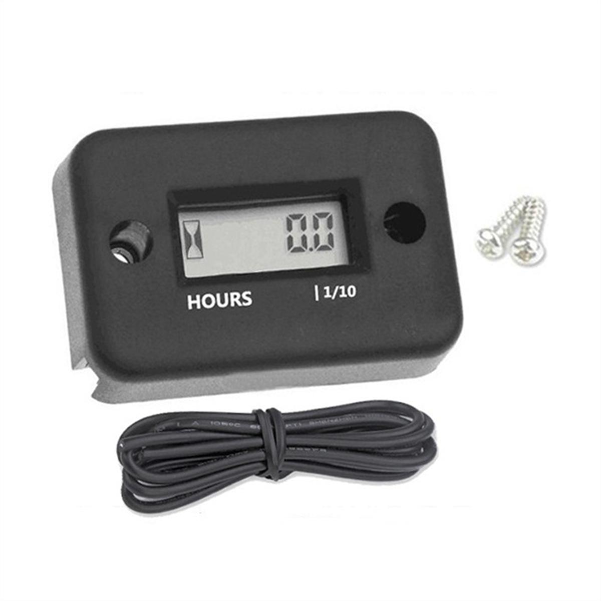 Waterproof LCD Display Digital Hour Meter Inductive Timer