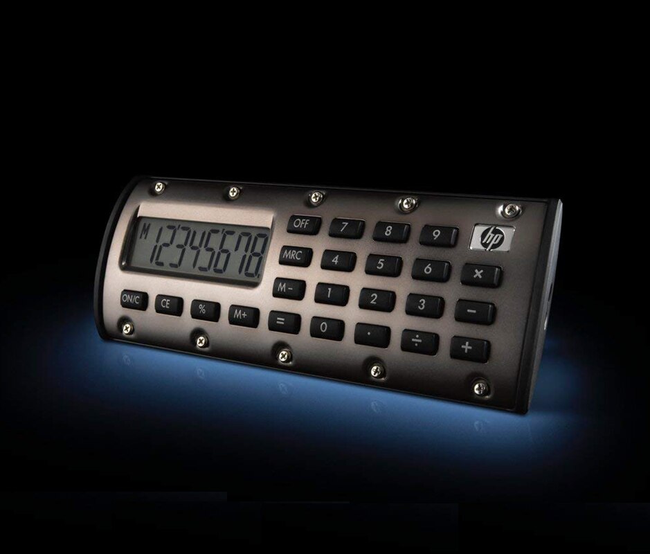 【happy one】Hp Quick Calc Cute Calculator Portable With Small Cute Calculator Magnet Led Pocket Student Calculator. 