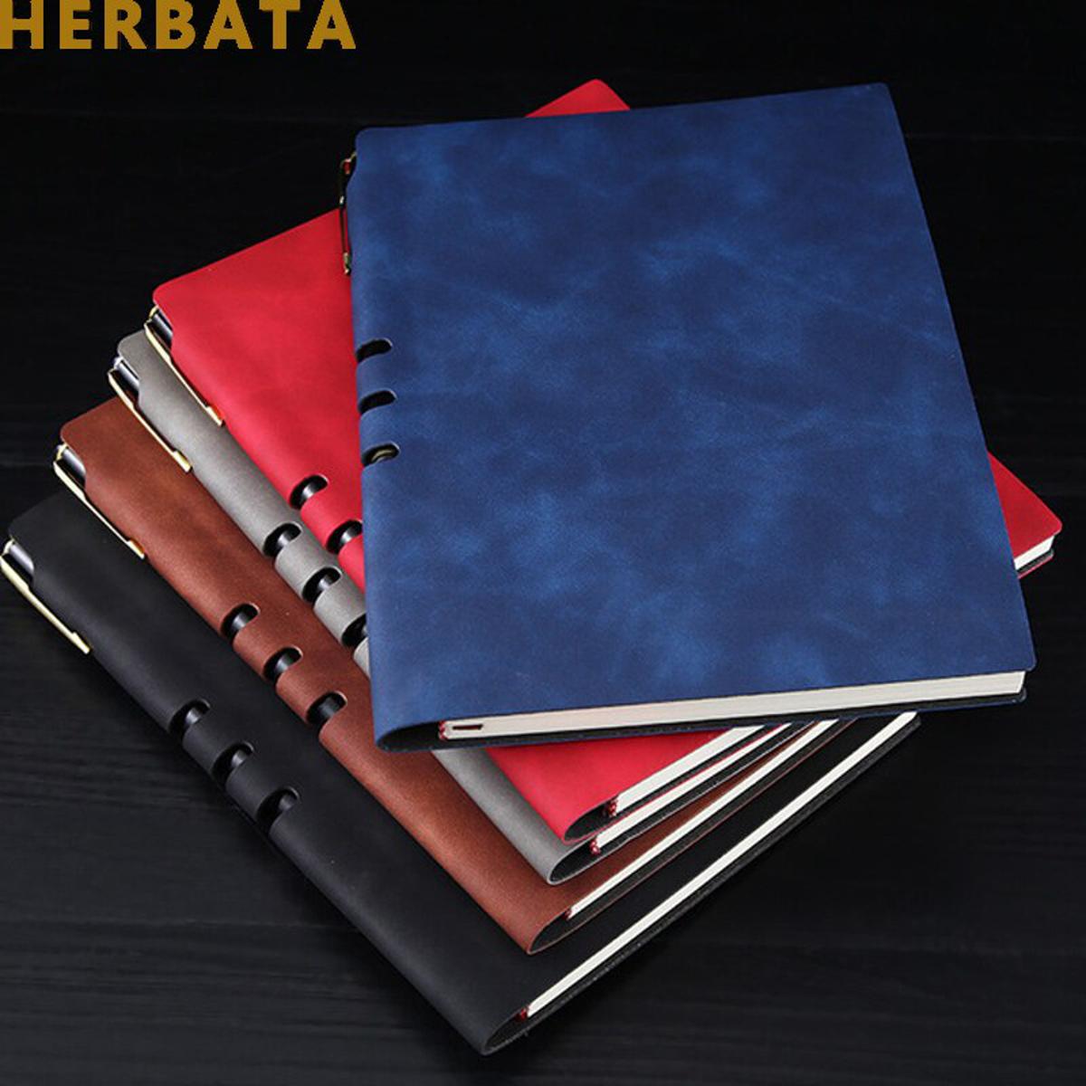 【happy one】Leather Notebook Notepad Business Planner Notebook Diary Journal For Office School Supplies Gifts CL-1521