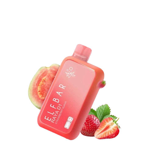 Elfbar Raya D1 13k Puff Strawberry Guava. 