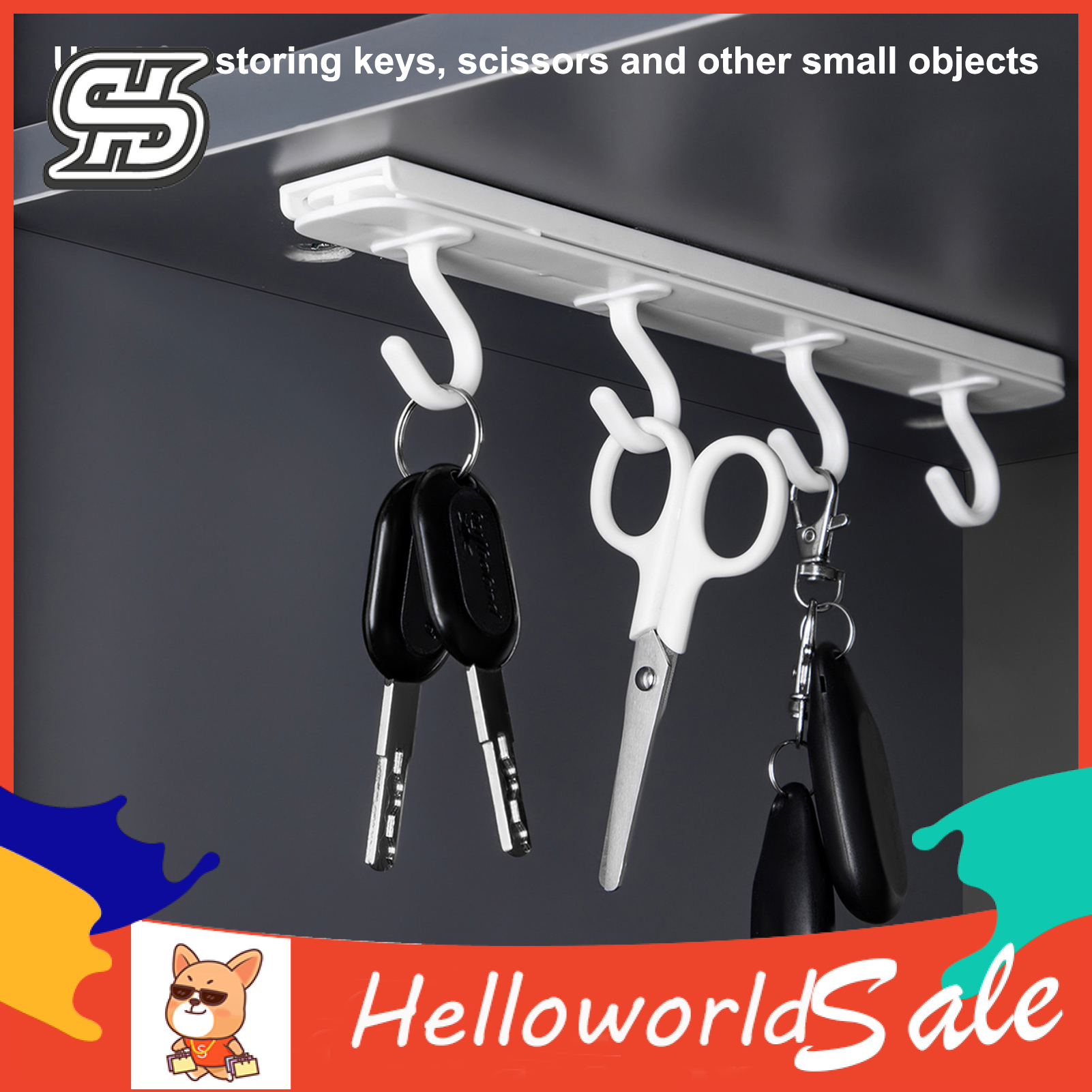 Hanger Hook Spe Saving Noise-free Upside Down Towel Rk. 
