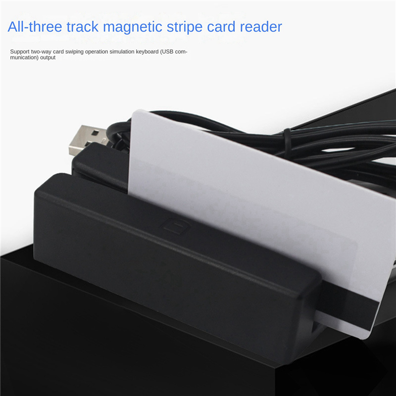 BRADOO 10X MSR90 USB Magnetic Strip Card Reading Machine Card Reader Stripe 3 Tracks Mini Swiper for USB PC. 