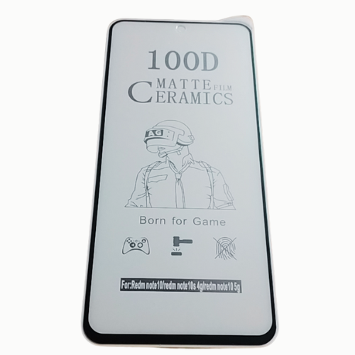 Matte Ceramic Film Screen Protector I XIAOMI REDMI NOTE 10S 4G / REDMI NOTE 10T 5G I Matte Finish Full Coverage Screen Guard Protector Screen Protector (It's Not GLASS). 