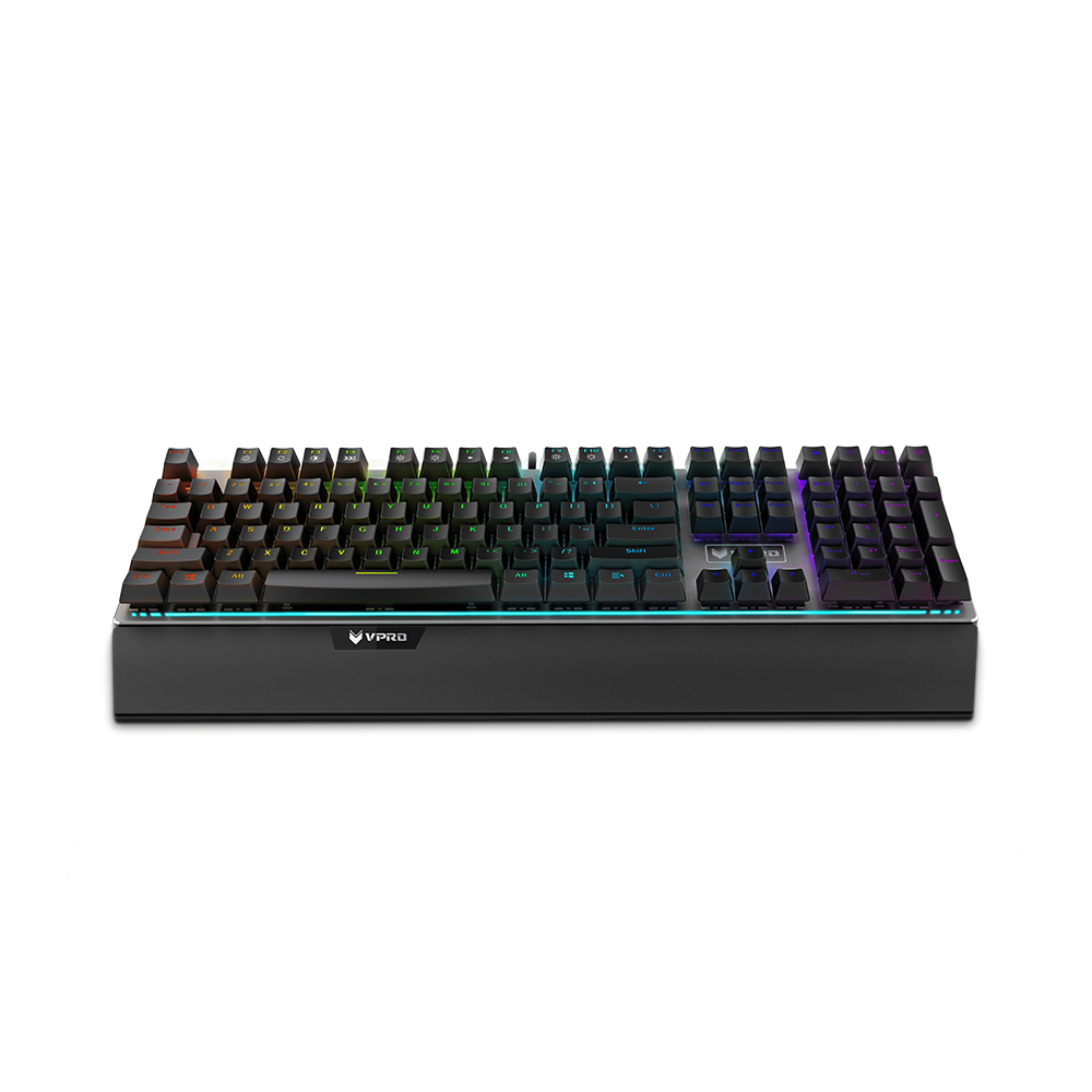 Rapoo VPRO V720 RGB Backlit Black Switch Mechanical Gaming Keyboard Conflict free design Adjustable RGB backlight. 