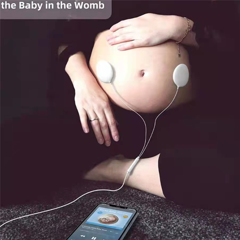Belly Buds Baby Bump Headphones, Early Education Machine White Plastic for Women During Pregnancy. 