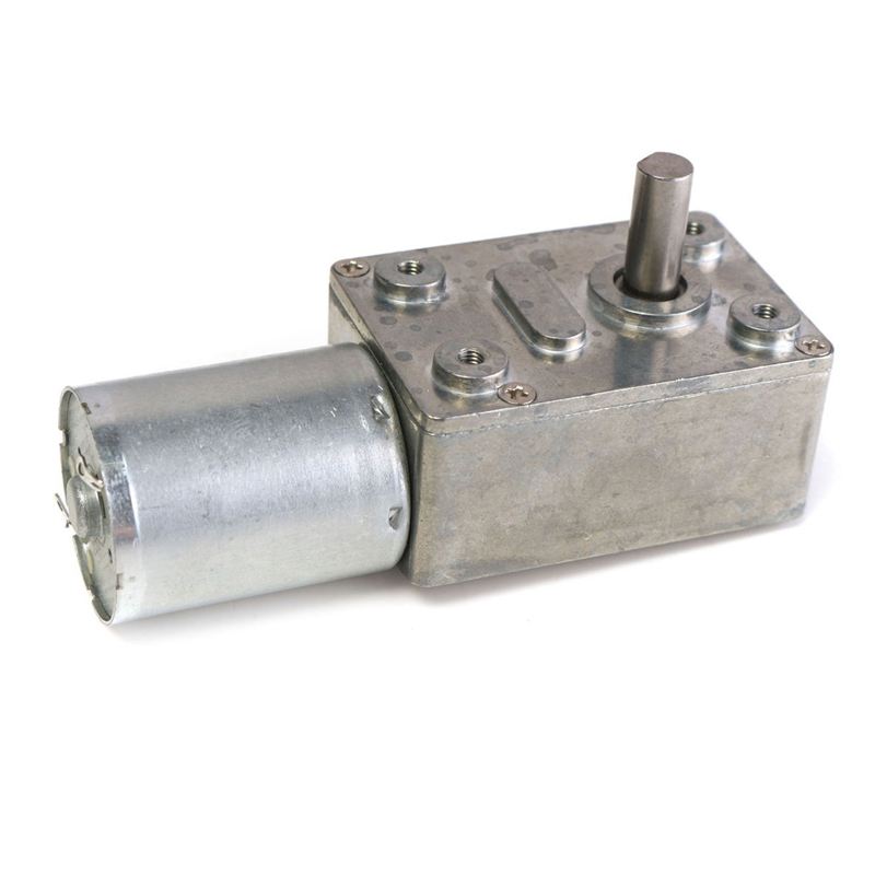 GW370 12V 6rpm Reversible High Worm Geared Motor Torque Turbo DC Motor 35A. 