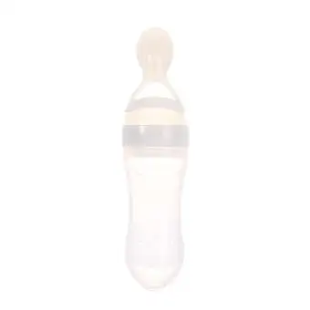 New Arrival Infant Silicone Baby Feeding With Spoon Food Rice