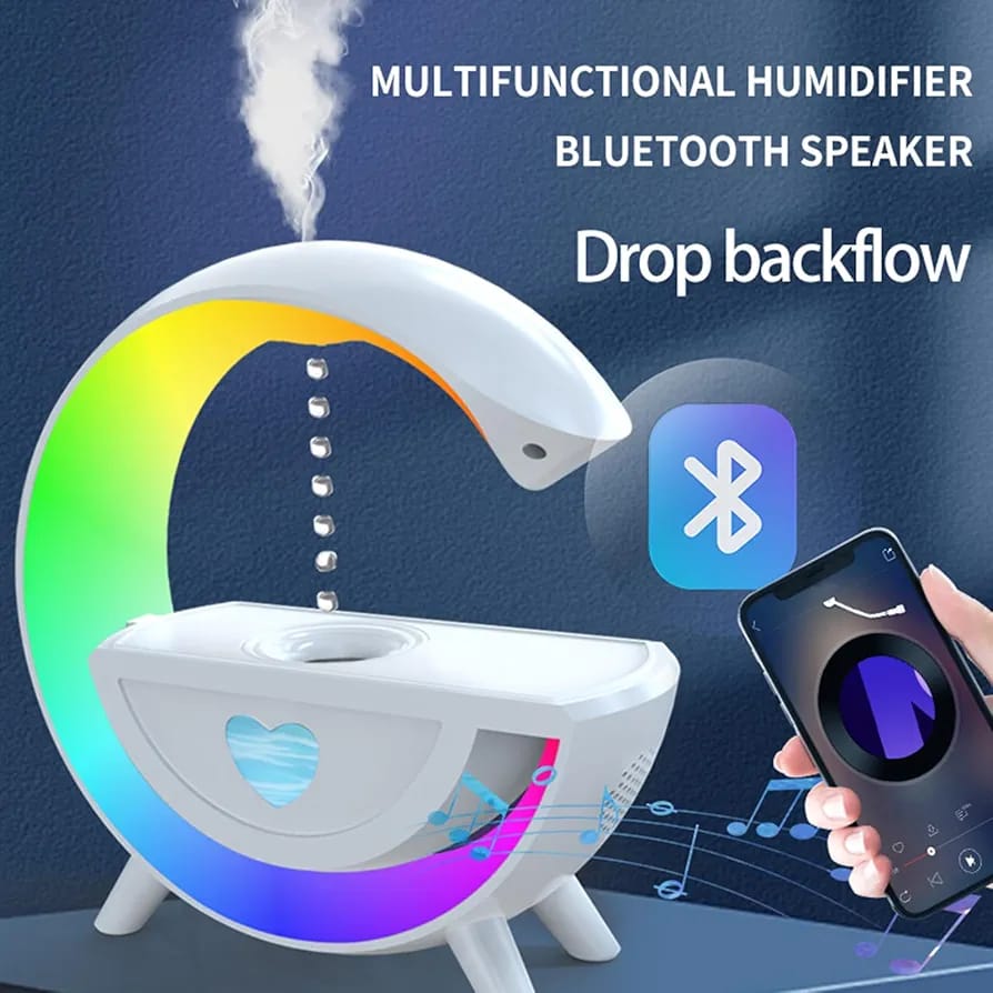 Anti-gravity Water Droplet Humidifier Bluetooth Speaker Atmosphere Light Water Droplet Reverse Flow Anti-gravity Atomizer. 