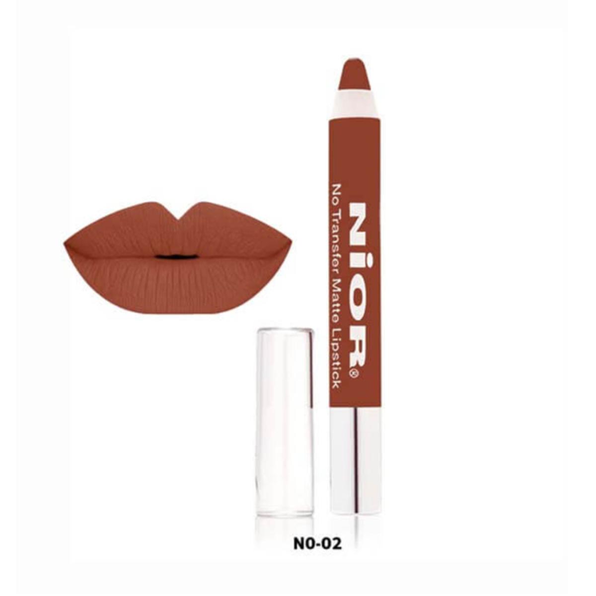 NIOR-NO TRANSFER MATTE LIPSTICK 02. 