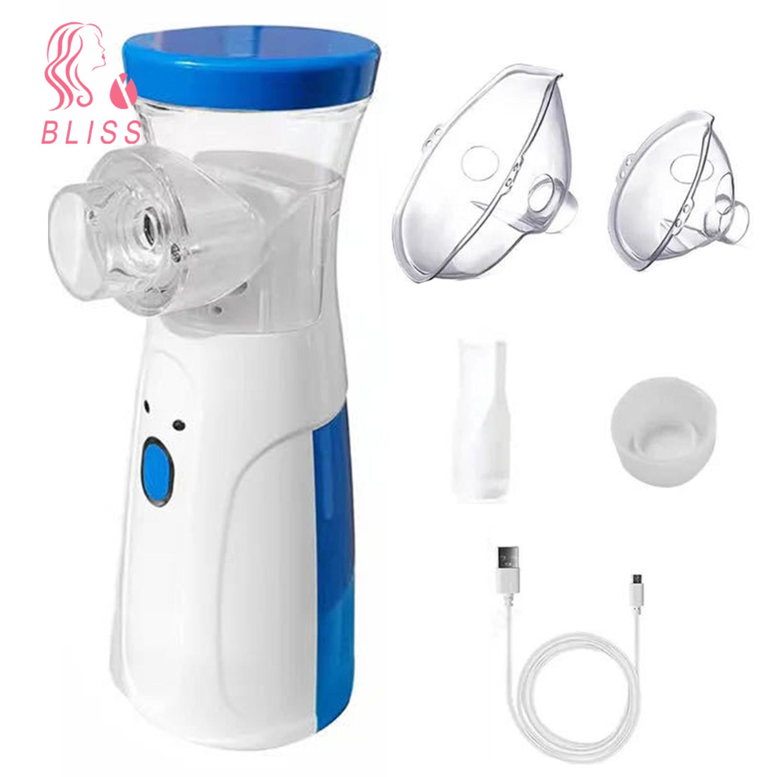 Bliss Portable Nebulizer Portable Mesh Nebulizer Machine for Kids Adults Battery Powered Low Noise User-friendly Design Ideal. 