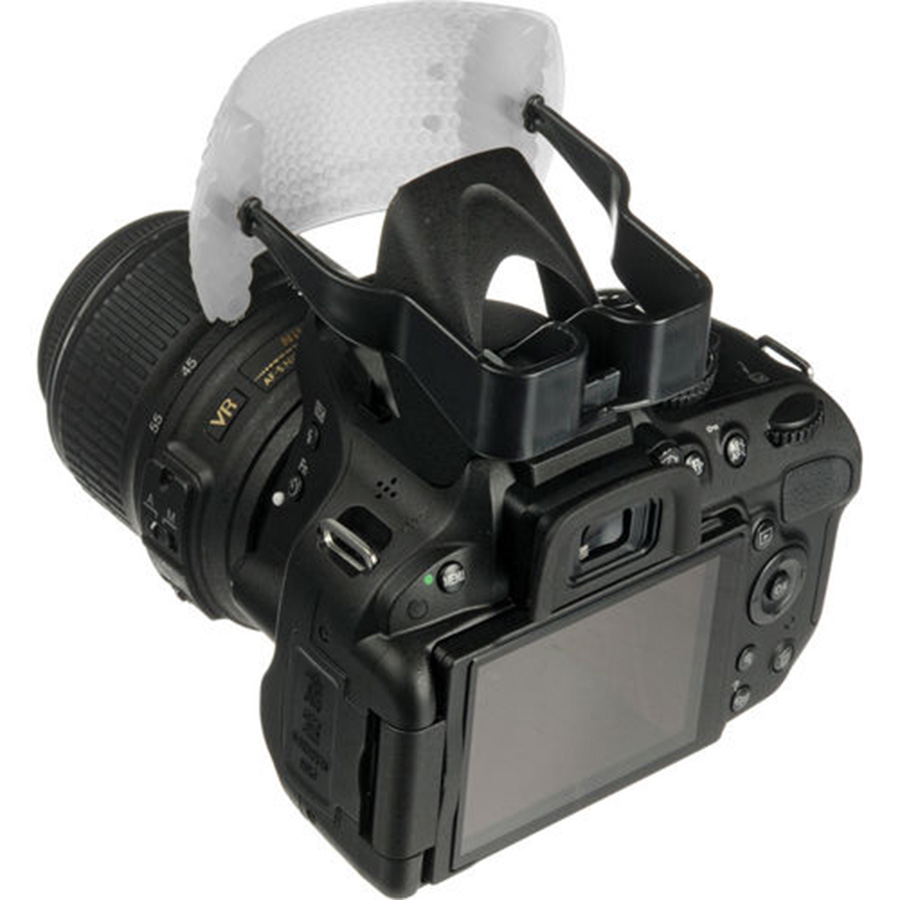 White Color Puffer Pop-Up Flash Soft Diffuser Dome For Canon Nikon Pentax DSLR. 