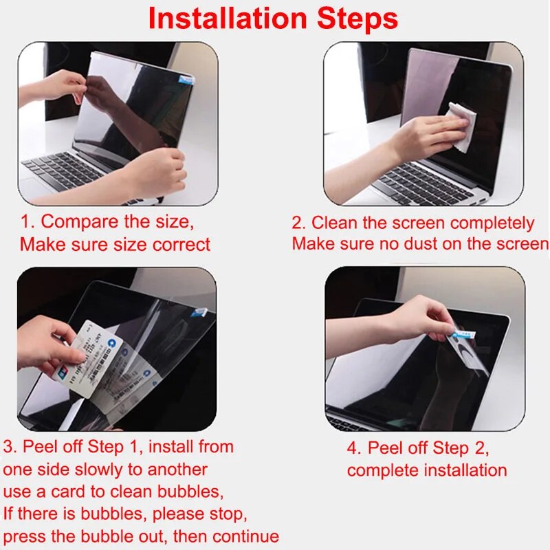 High Clear Screen Protector for Microsoft Surface Pro 3 4 5 6 7 8 9 X Laptop Go 2 3 4 5 13.5 15 inch Book Soft Protective Film. 