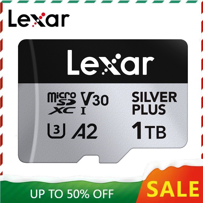 Lexar Professional SILVER PLUS microSDXC UHS-I Card A2 V30 U3 Microsd Memory Card 64GB 128GB 256GB Up to 205Mb/s Flash TF Card
