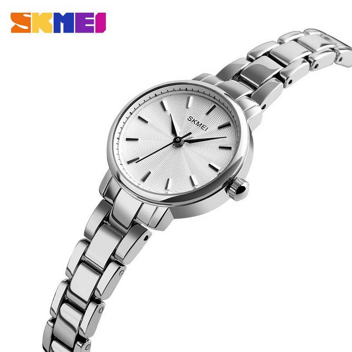 【Top mobile Store】(NEW)Fashion Quartz Watches Simple Stainless Steel 2024Waterproof Watch - Stylish Girls' Watch