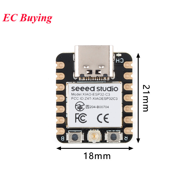 2pcs/lot Seeeduino Seeed Studio Xiao Esp32-C3 Wifi Bluetooth-Compatible Mesh 5.0 Development Board Modul 4mb Flash For Arduino. 