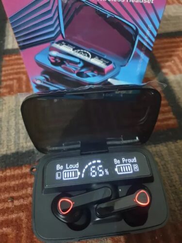 M19 Wireless Earbuds 5.1 Bluetooth Headphones Touch Control with Wireless Charging Case IPX8 Waterproof TWS Stereo Earphones in-Ear Built-in Mic Headset