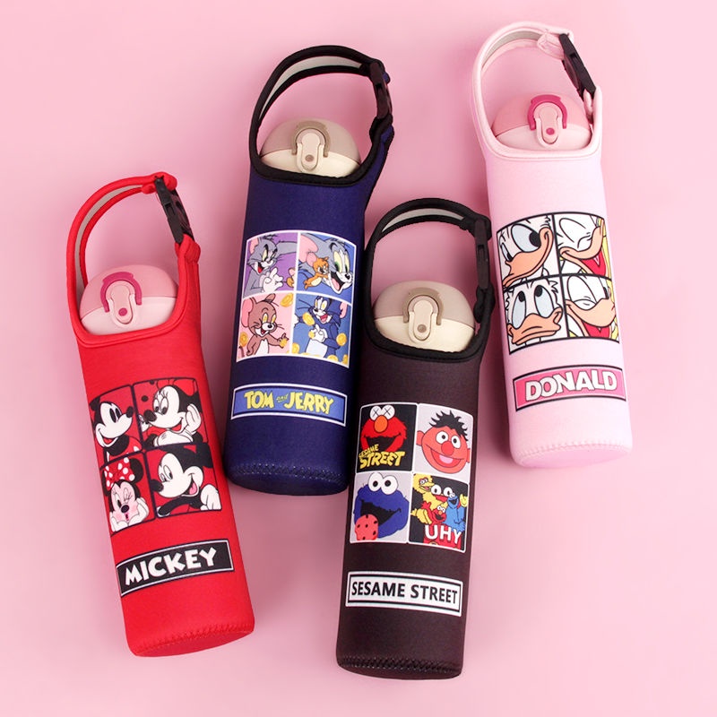 Water Bottle Bag with sling for Aquaflask / Hydroflask aquaflask Boot Protective Sleeve for Hydro Flask and Aquaflask Water Bottles hydro flask tumbler Cup cover cartoon portable thermal insulation. 