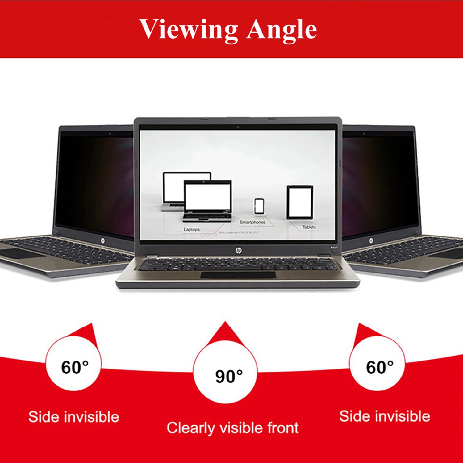 【VisioN Shop】14 inch Anti-Glare Laptop Privacy Filter Screen Protector Film for Computer Monitor Widescreen 16:9 Aspect Ratio. 