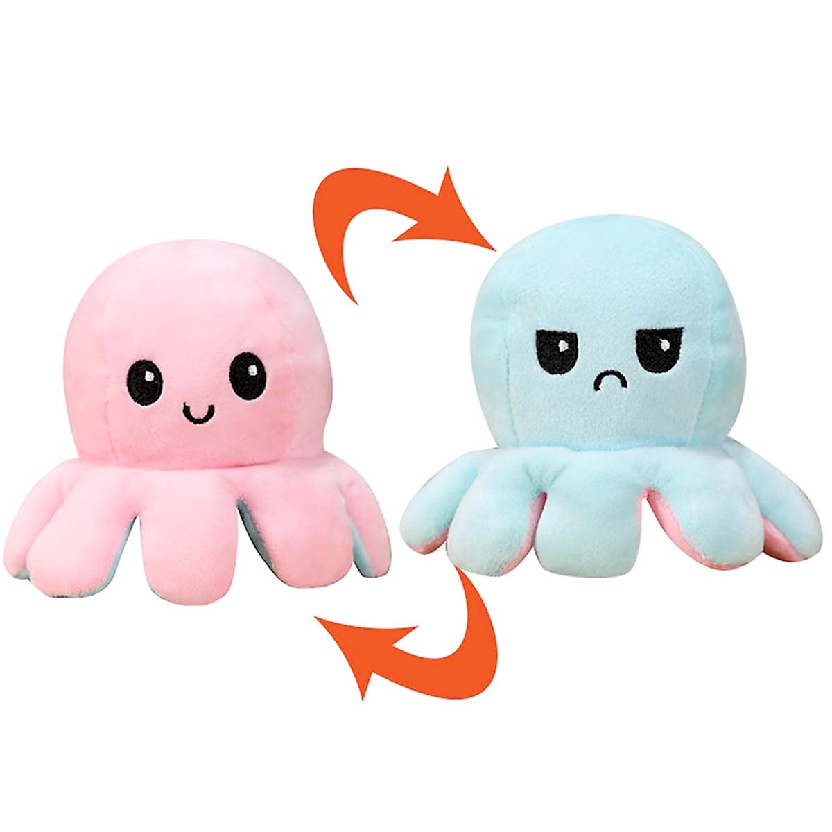 Reversible Flip octopus Plush Stuffed Soft Toy for Children