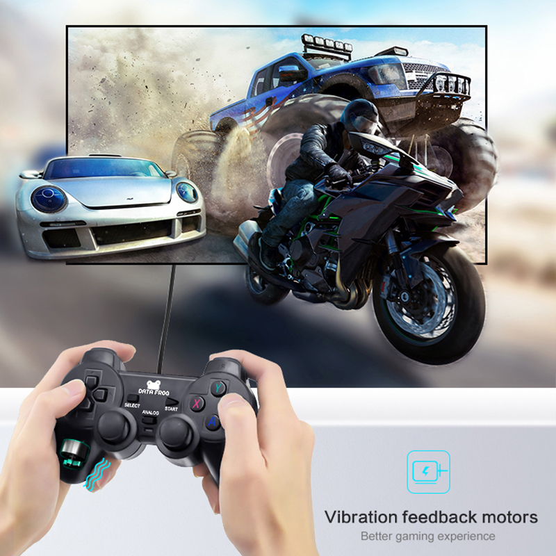 8/Win1n7/Win suitable for Wi-Fi laptop for PC electric joystick wired ROG vibration DATA FUSB PC controller suitable for nXP/Wi0 suitable for Vista black game controller. 
