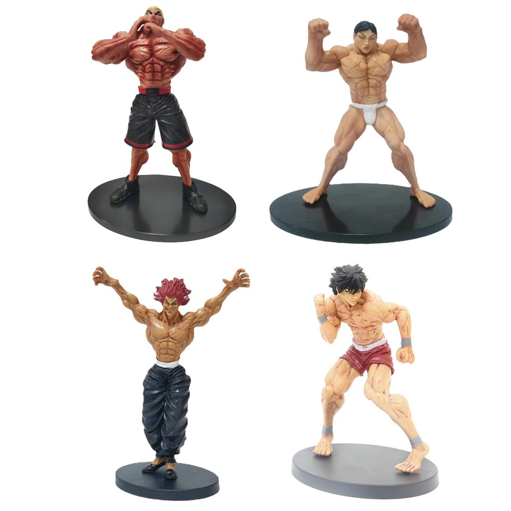 Baki the Grappler hanma baki Hanma Yujirō Hanayama Kaoru Jack Hanma Action Figure Model Collection Toys 22CM kunminghaoming
