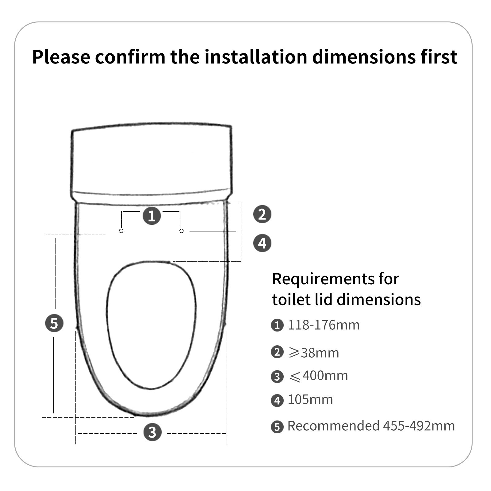 Smartmi Smart Toilet 2 Remote Control Heating and Temperature Control - white. 