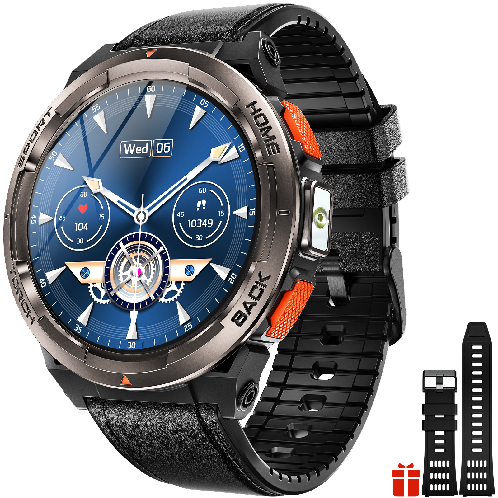 EIGIIS Smart Watch KE5 2024 3ATM Waterproof Original Design Sports Watch With Compass And Altitude Barometer LED Flashlight Call. 