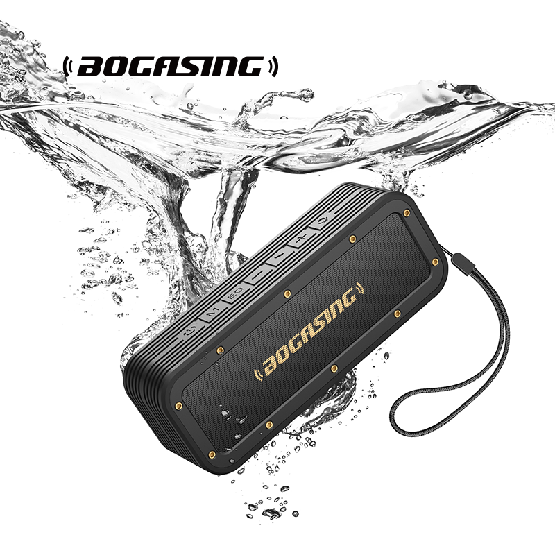 BOGASING M4 Bluetooth Speaker 40W Wireless Bluetooth 5.0 Speaker Extended Bass Outdoor IPX7 Waterproof Portable Speaker With Mic