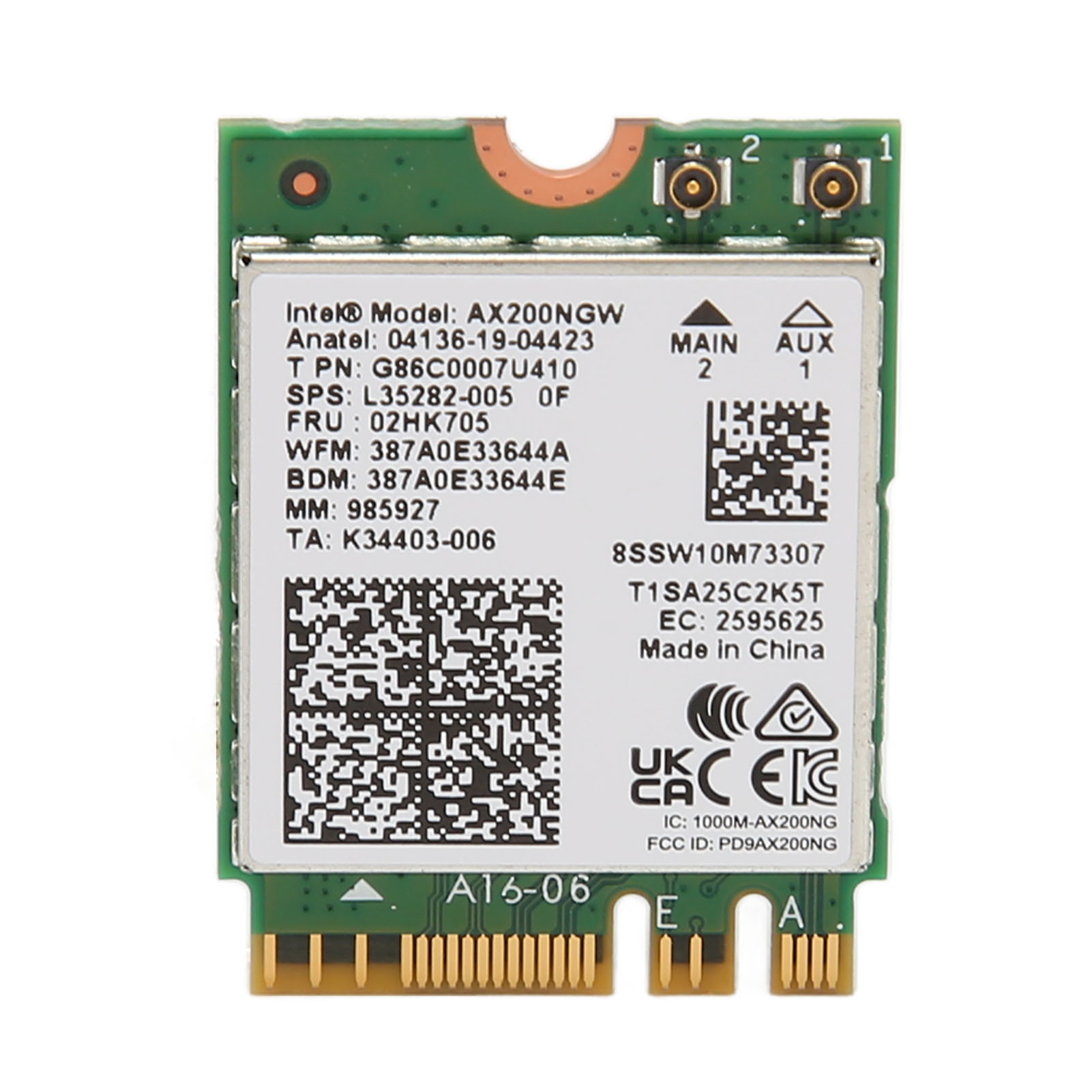 WiFi 6 Network Card for Intel AX200NGW 802.11ax Bluetooth 5.2 WIFI M.2 Network Adapter for Laptop. 