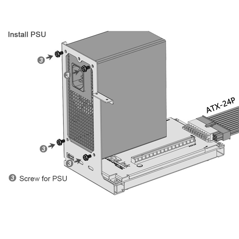 Gpu Video Card Docking Station High-Speed External Graphics Card Dock Ocup4V2 Signal Chip Pci-E4.0 Easy Install Easy to Use. 