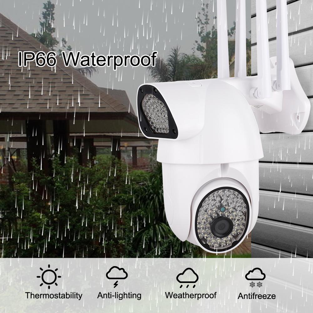 V380 Q10 1080P HD WiFi PTZ Wireless WiFi IP Camera Outdoor Two-Way PTZ 2.0MP Camera Waterproof IR Cam Monitor With Night Vision. 