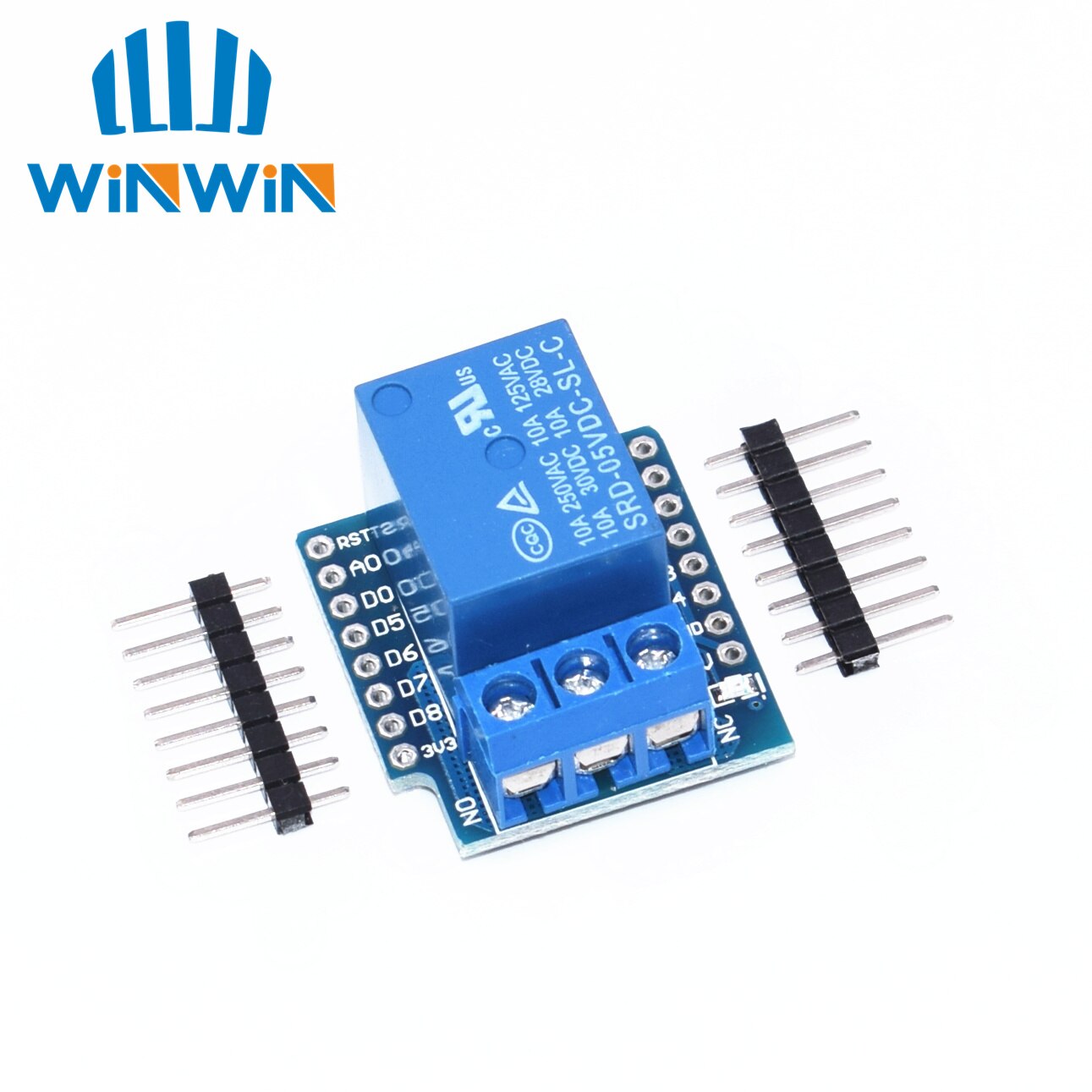 【happy one】10pcs One Wemos D1 Mini Relay Shield Wemos Mini Relay for ESP8266 Development Board channel. 