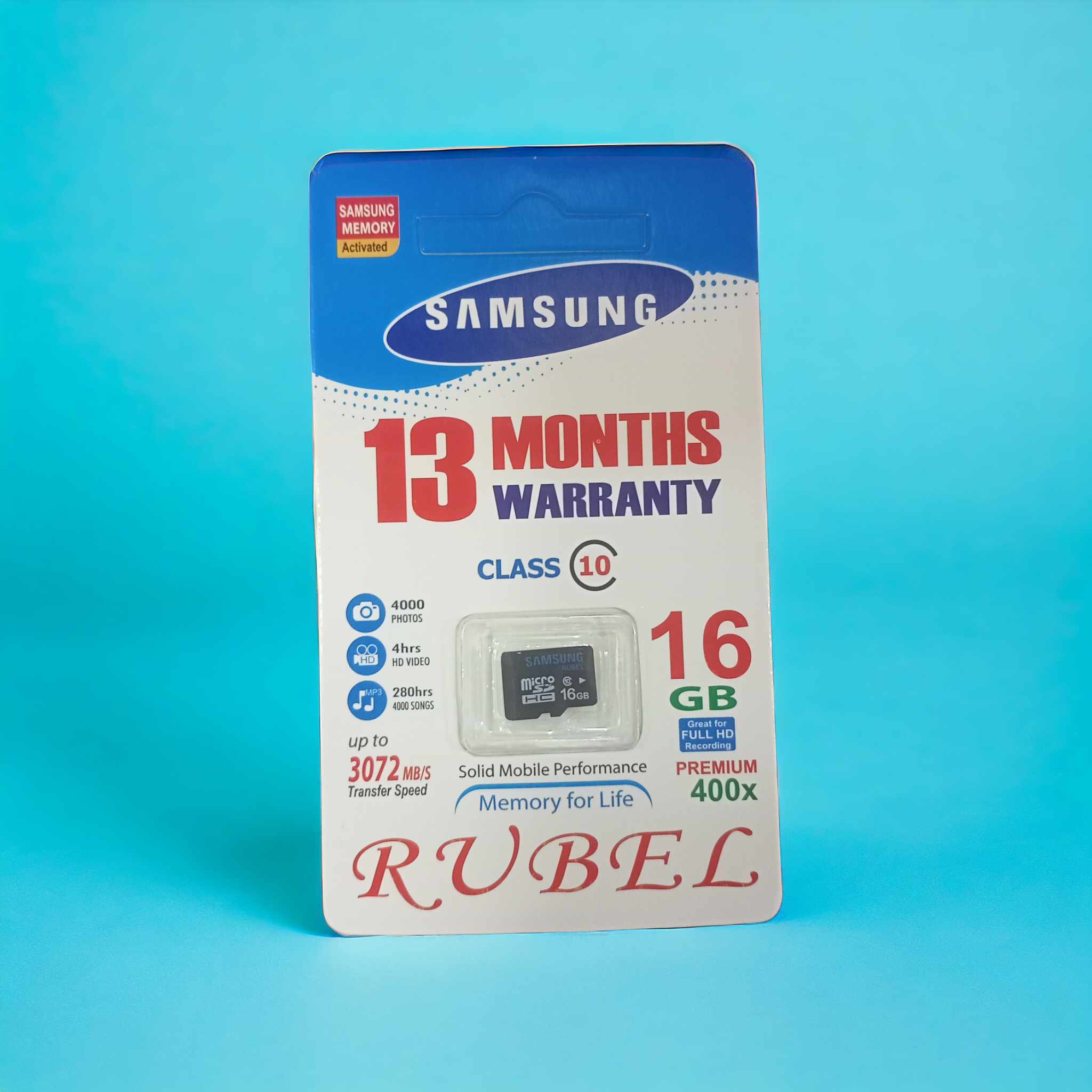 16GB Micro SD Memory Card For Mobile (Memory for Life) PREMIUM 400x. 
