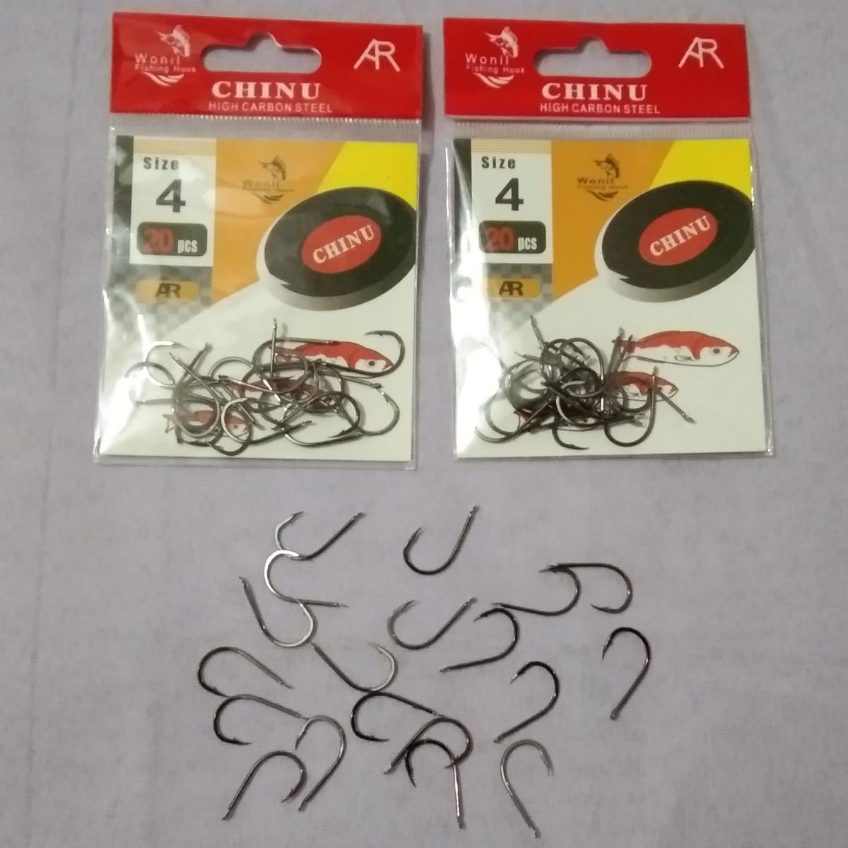 Fishing hook CHINU 4 size hook 1 pata 18 pices