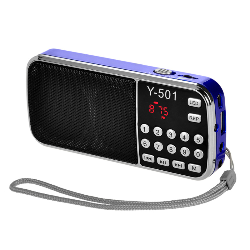 Radio wholesale Y-501 elderly portable small mini speaker walkman plug in U disk charging multi-function audio. 