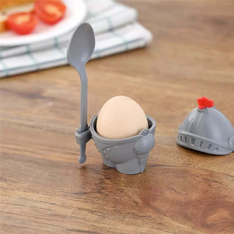 Boiled Egg Cup Holder with A Spoon Fork Included - Knight Design - Kitchen Utensil Decor,Order of the Knights Easy to Use. 