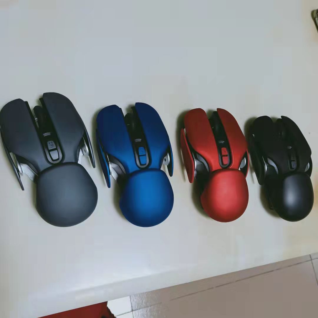 2.4G Wireless Mouse 4 Color USB Ergonomic Mouse Rechargeable Creative Game Mice Red Optical Big Hands Computer Mause For Laptop. 